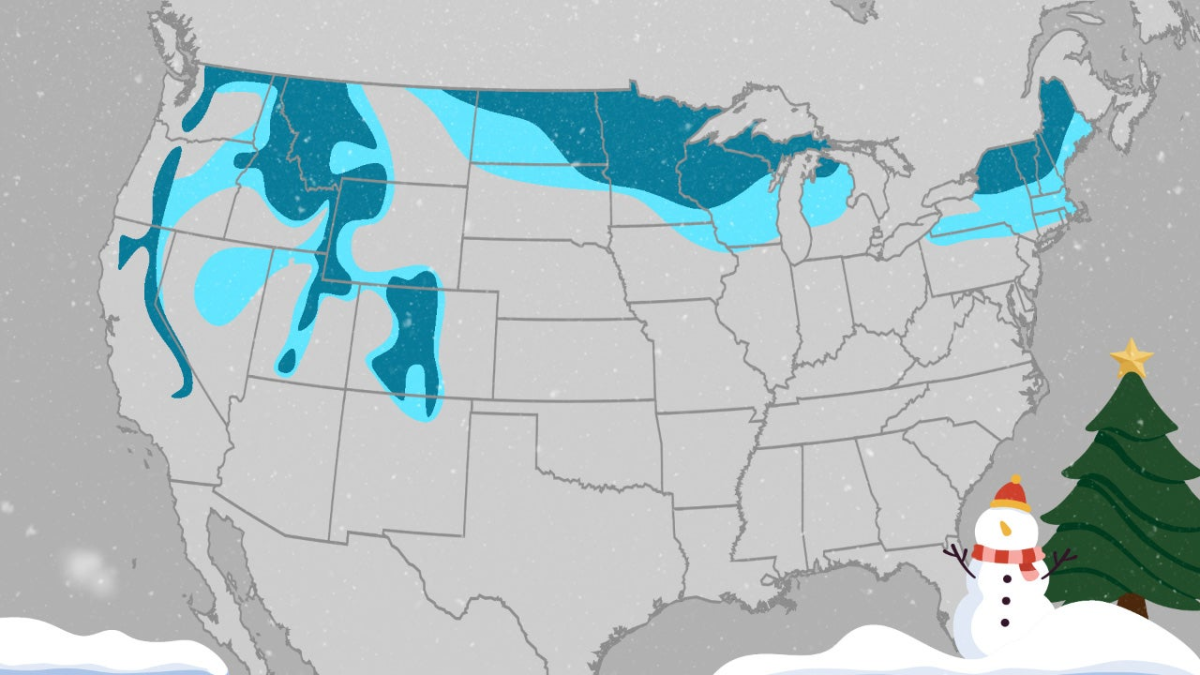 White Christmas Forecast: Limited Snow Cover Expected Across U.S.