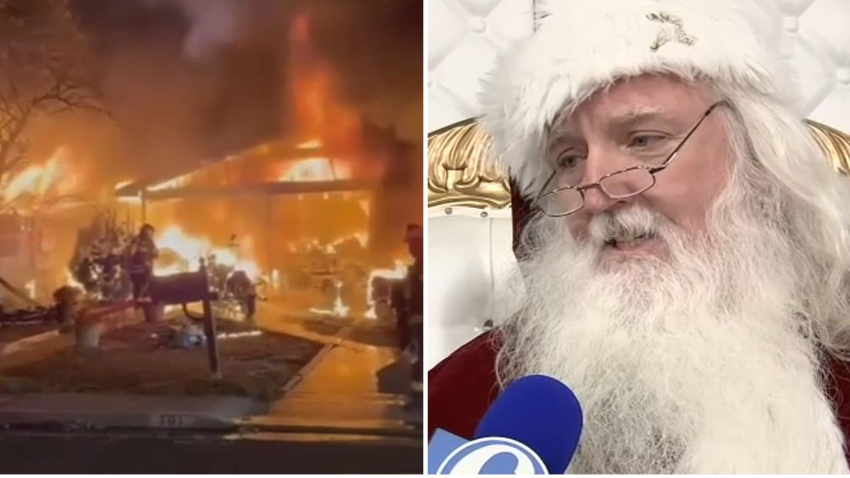 Santa Scott Returns to Spread Holiday Cheer After Home Fire