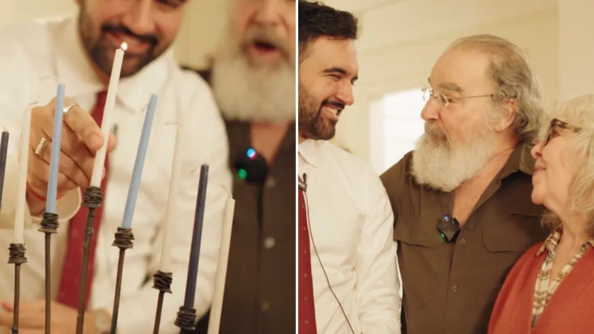 NYC Mayor-Elect's Hanukkah Visit with Mandy Patinkin Captures Attention