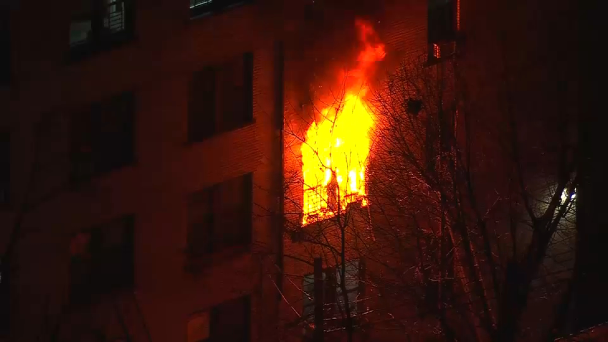Early Morning Blaze Engulfs East Orange Apartment Building