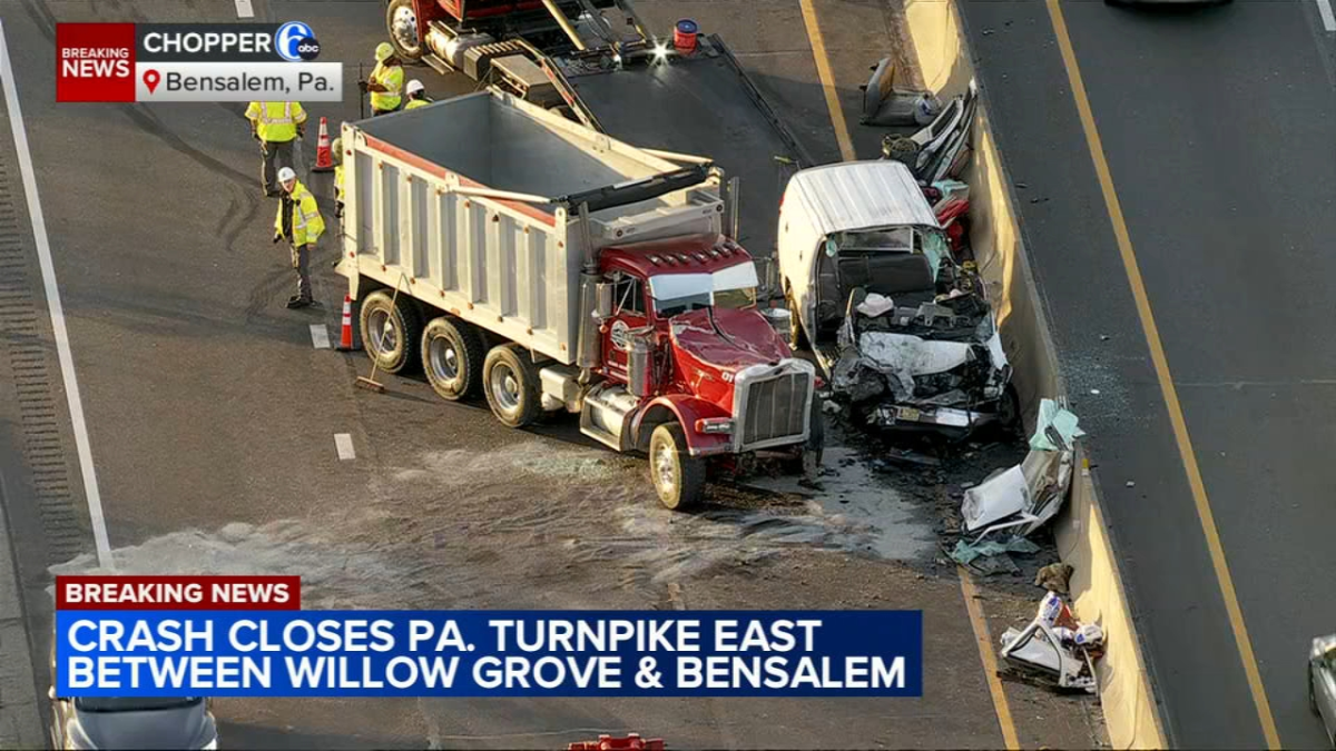 Multi-Vehicle Collision Shuts Down Pennsylvania Turnpike Lanes in Bucks County