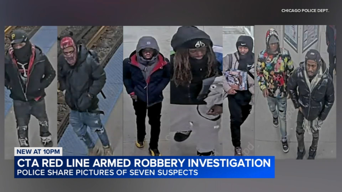 Seven Suspects Sought in Chicago CTA Train Armed Robbery