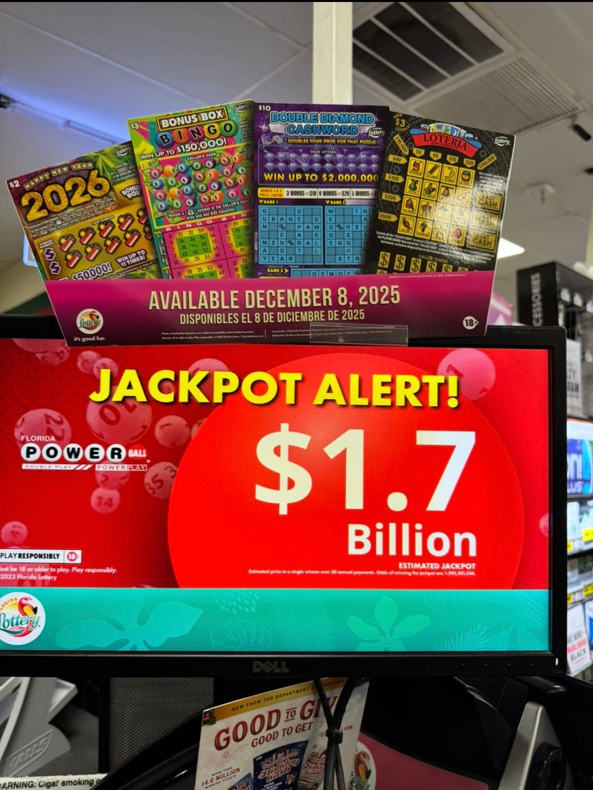 Powerball Jackpot Climbs to $1.7 Billion for Christmas Eve 2025 Drawing