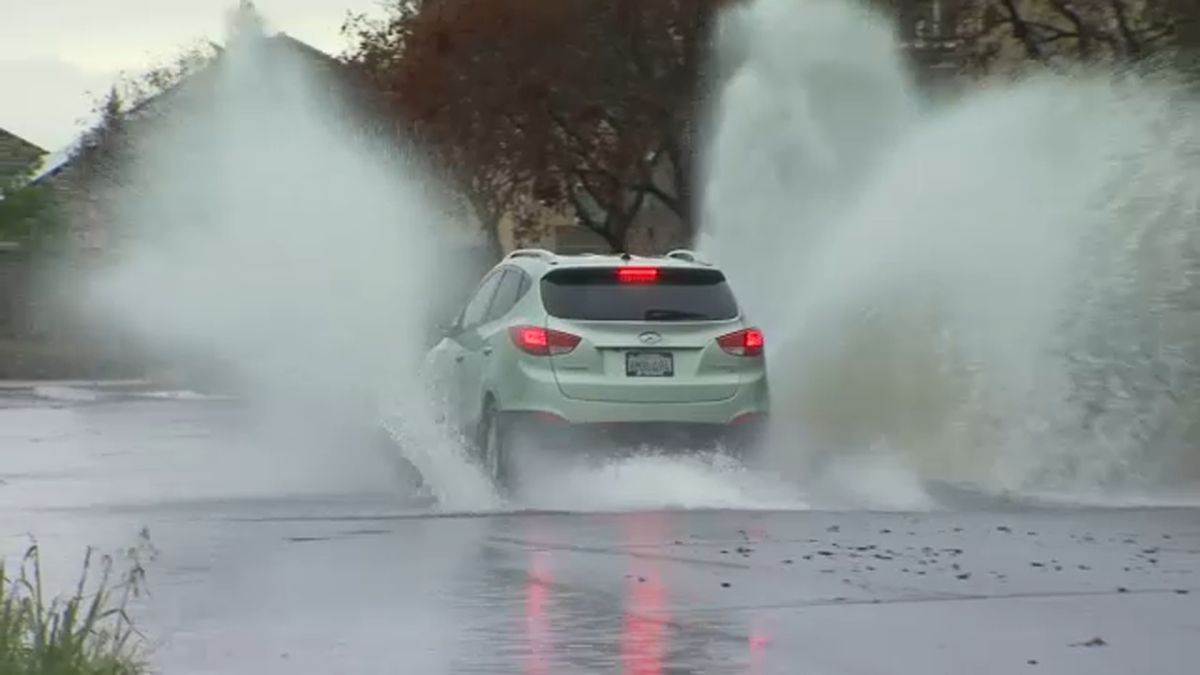 Winter Storm Causes Street Flooding in Clovis Neighborhoods